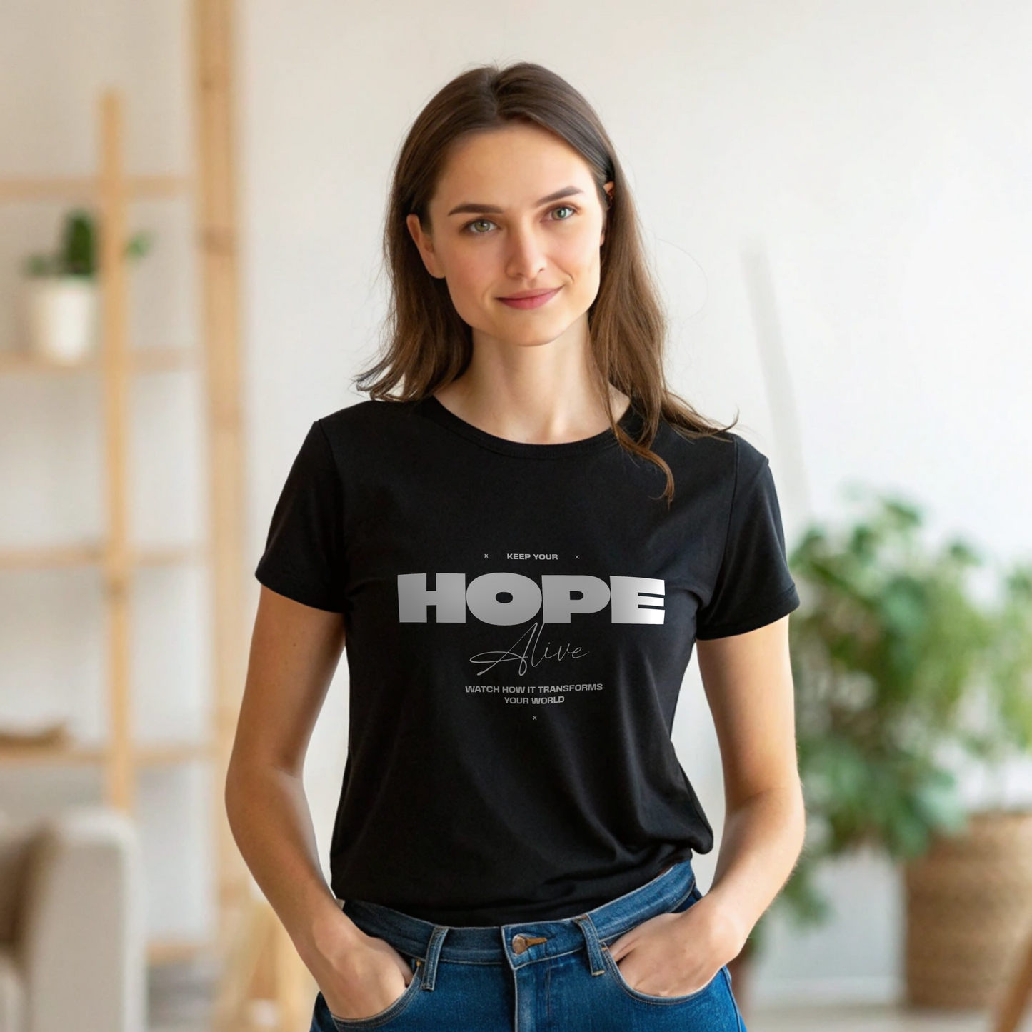 Hope is Alive – Unisex Cotton Motivational T-Shirt