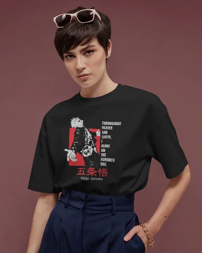 Gojo Satoru Anime T-Shirt – 100% Cotton, Unisex Regular Fit
