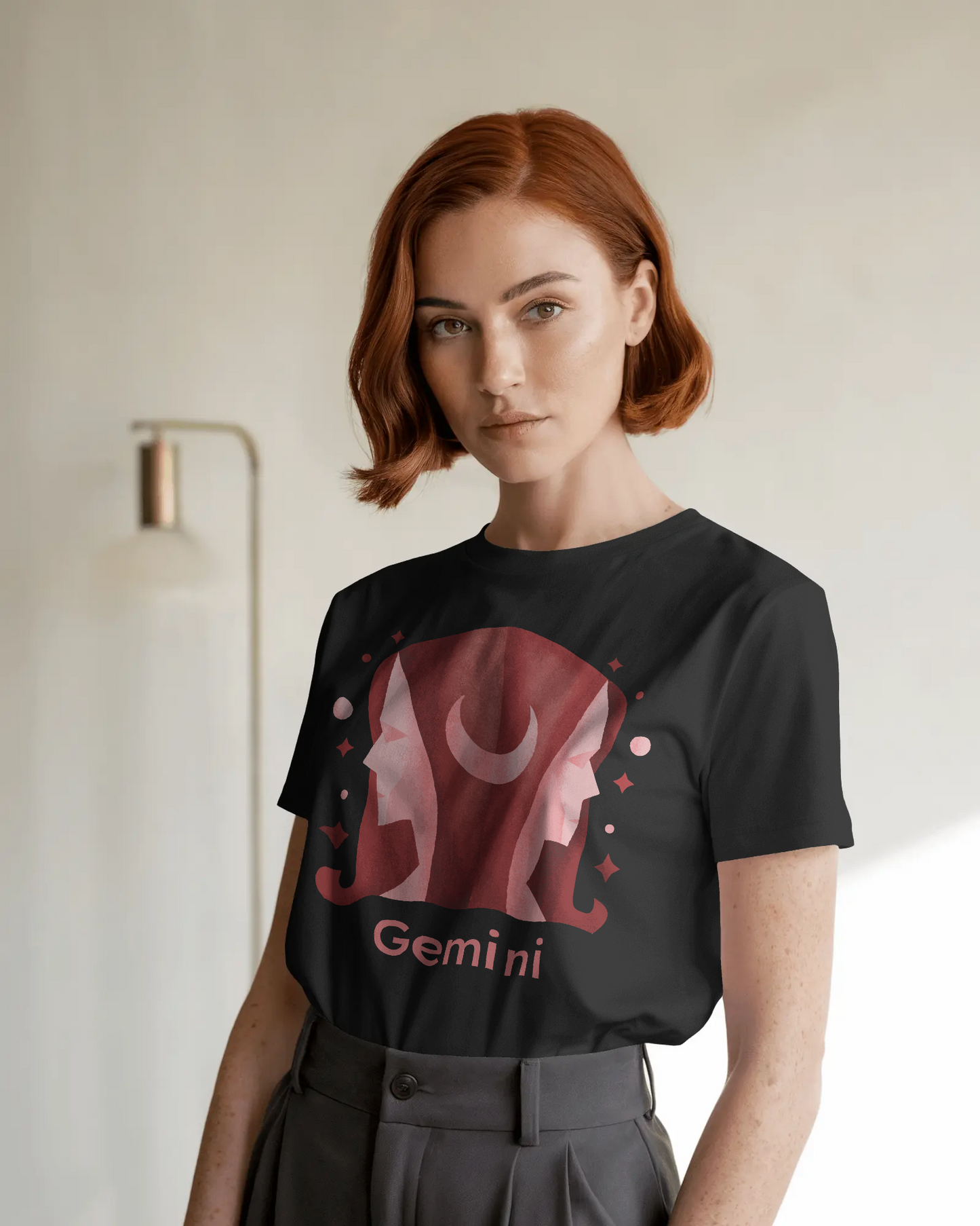 Gemini Zodiac T-Shirt – Trendy Dual Sign Cotton Tee for Women