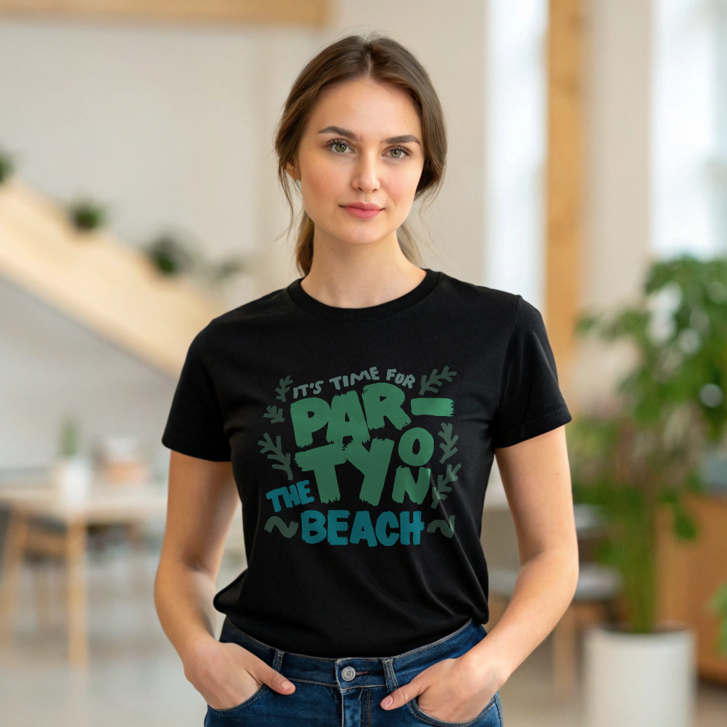 It’s Time for Party on the Beach – Fun Unisex Summer T-Shirt