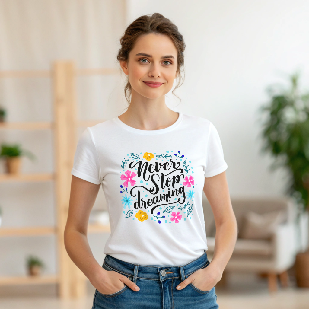 Never Stop Dreaming | Motivational Unisex T-Shirt
