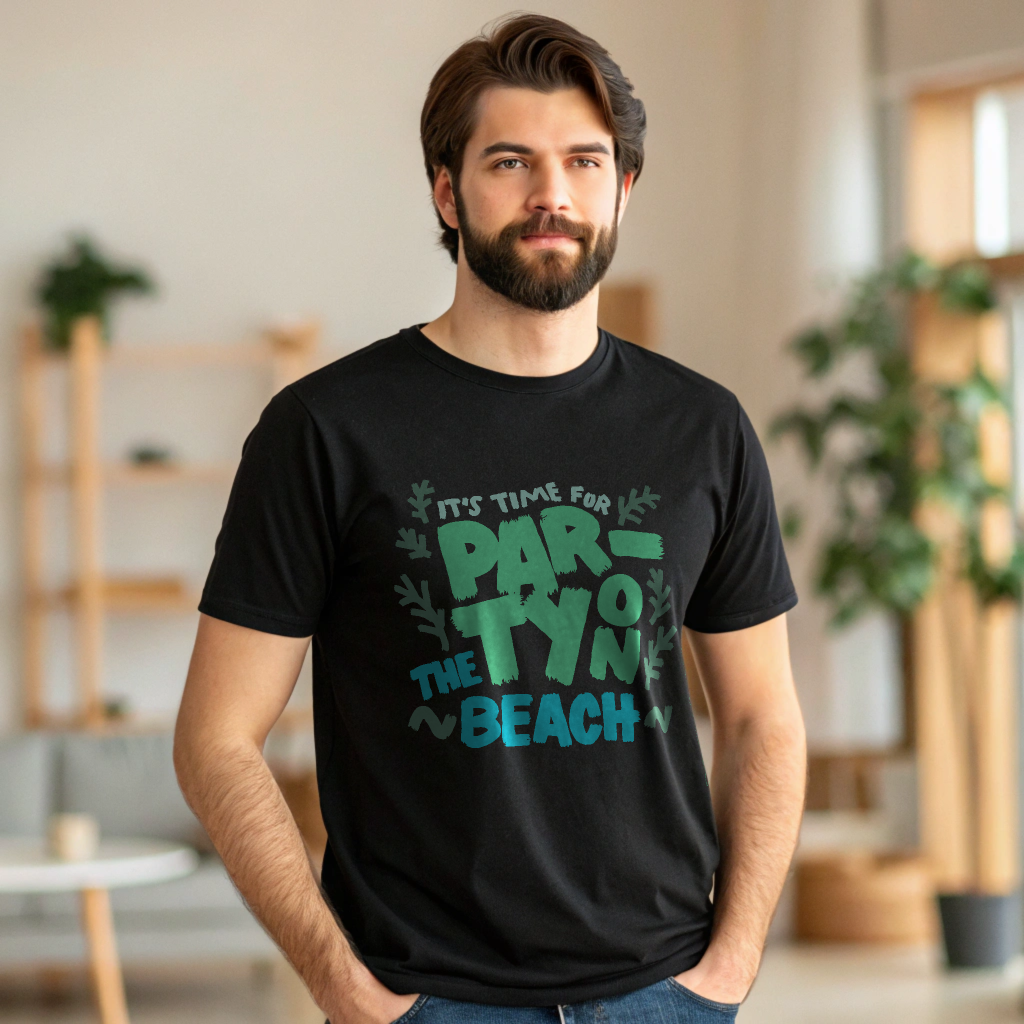 It’s Time for Party on the Beach – Fun Unisex Summer T-Shirt