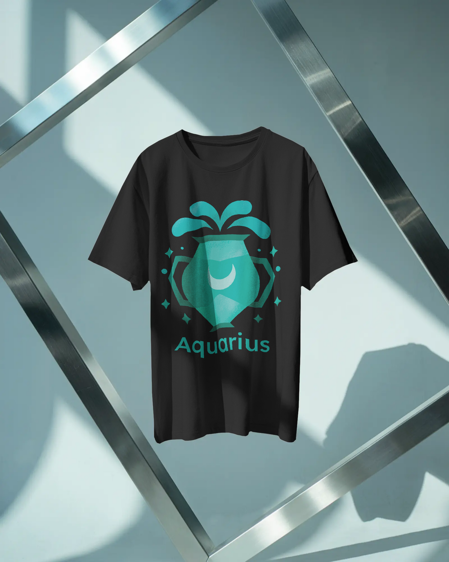 Aquarius Horoscope T-Shirt – Trendy Cotton Zodiac Tee