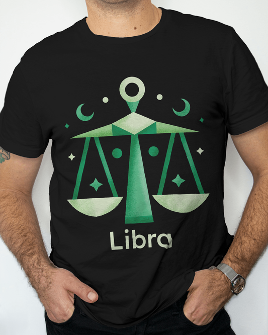 Libra Zodiac T-Shirt – Stylish Astrology Shirt in Cotton