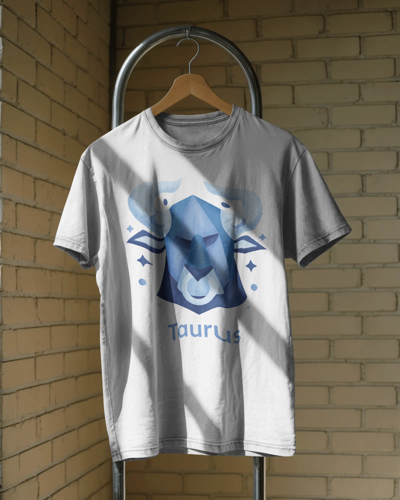 taurus zodiac tshirt men