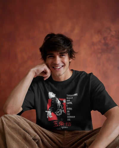 Gojo Satoru Anime T-Shirt – 100% Cotton, Unisex Regular Fit