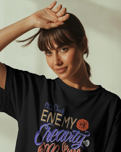 "The Chief Enemy of Creativity is Good Sense – Unisex Cotton T-Shirt"