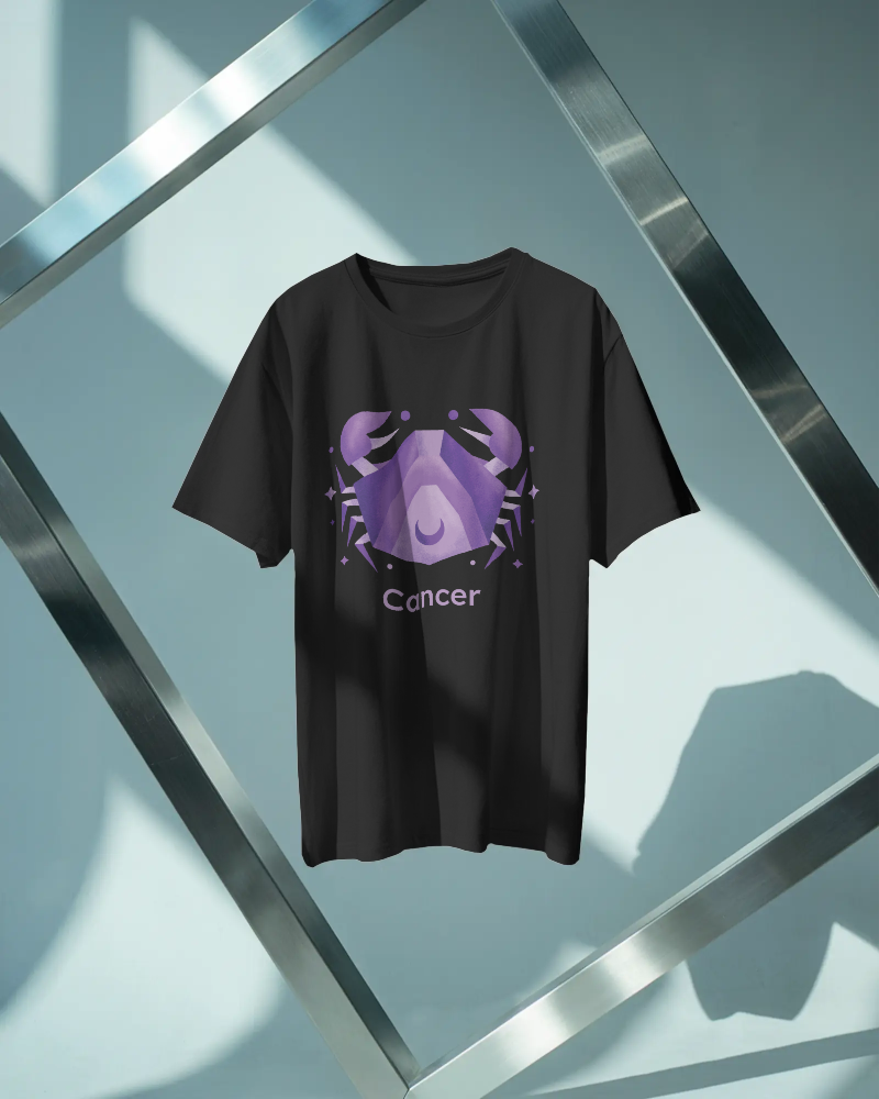 Cancer Zodiac Sign T-Shirt – 100% Cotton Unisex Tee
