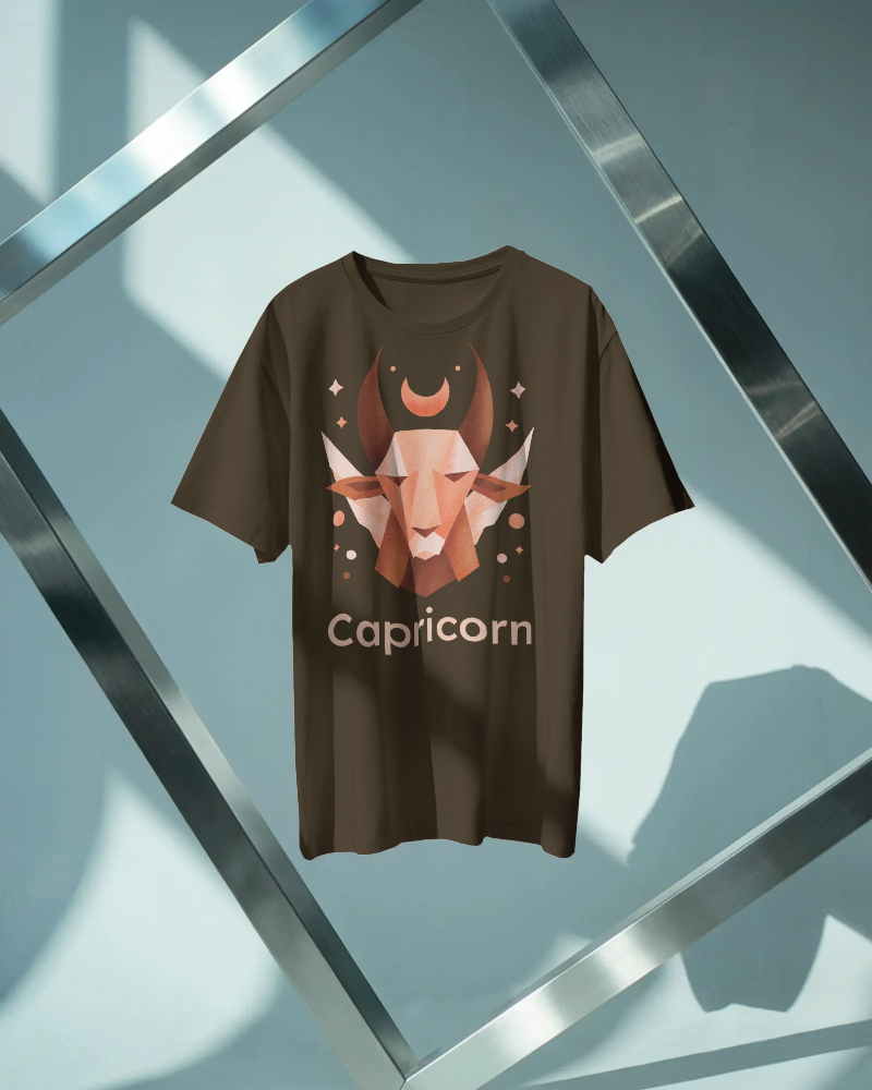 Capricorn Horoscope T-Shirt – Durable Cotton Tee for Goal-Oriented Signs